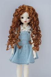 Long Curly BJD Doll Wig Synthetic Mohair JD073