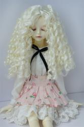 Long Curly Doll Wig BJD Synthetic Mohair JD073