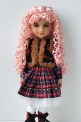 Long Curly BJD Synthetic Mohair Doll Wigs  JD145