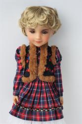 Fashion Short Curly BJD Synthetic Mohair Doll Wigs JD219