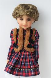 Fashion Short Curly BJD Synthetic Mohair Doll Wigs JD219