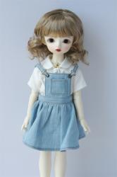 Lady Short Curly BJD Synthetic Mohair Doll Wigs JD260