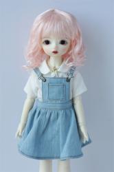 Lady Short Curly BJD Doll Wigs Synthetic Mohair JD260