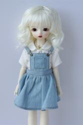 Lady Short Curly BJD Doll Wigs Synthetic Mohair JD260