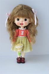 Pretty Short Curly Mohair BJD Doll Wigs JD850