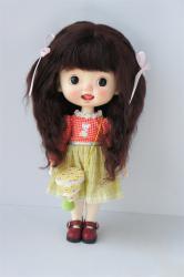 Pretty Short Curly Mohair BJD Doll Wigs JD850