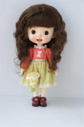 Pretty Short Curly Mohair BJD Doll Wigs JD842