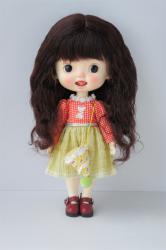 Pretty Short Curly Mohair BJD Doll Wigs JD842