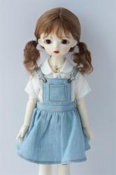 Newest Lovely Two Braids BJD Mohair Doll Wigs JD806