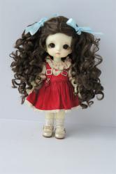 JD797 Long Pretty BJD Synthetic Mohair Doll Wig 