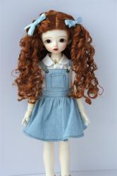 JD797 Long Pretty BJD Synthetic Mohair Doll Wig 