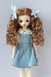 JD797 Long Pretty BJD Synthetic Mohair Doll Wig 