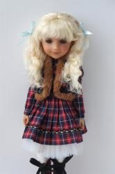 Pretty Short Curly Mohair BJD Doll Wigs JD850