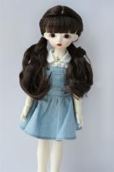 Pretty Long BJD Synthetic Mohair Doll Wig JD786