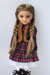  JD763 Pretty Long Braids BJD Synthetic Mohair Doll Wig 