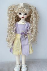 Cute Long Curly BJD Synthetic Mohair Doll Wigs JD741