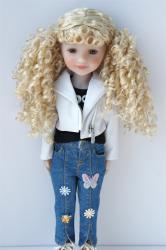 Cute Long Curly BJD Synthetic Mohair Doll Wigs JD741