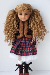 Cute Long Curly BJD Synthetic Mohair Doll Wigs JD741