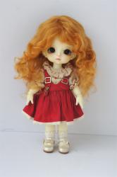 Newly Short Curly BJD Mohair Doll Wigs JD738