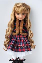 Pretty Bowknot with Long Curly BJD Synthetic Mohair Doll Wigs JD436