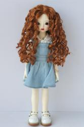 Long Curly BJD Doll Wig Synthetic Mohair JD073