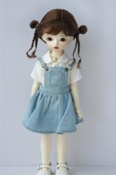 Newly Cute Two Braid BJD Mohair Doll Wigs JD857