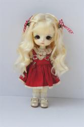 Newly Soft Material Curly BJD Synthetic Mohair Doll Wig JD856