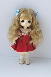 Newly Soft Material Curly BJD Synthetic Mohair Doll Wig JD856