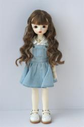 Newly Soft Material Curly BJD Synthetic Mohair Doll Wig JD855