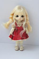 Newly Soft Material Curly BJD Synthetic Mohair Doll Wig JD854