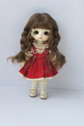 Newly Soft Material Curly BJD Synthetic Mohair Doll Wig JD854