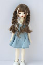 Newly Soft Material Curly BJD Synthetic Mohair Doll Wig JD854