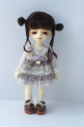 Newly Cute Two Braid BJD Mohair Doll Wigs JD857