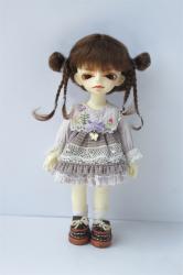 Newly Cute Two Braid BJD Mohair Doll Wigs JD857