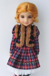 Pretty Braids Short Curly  BJD Mohair Doll WigsJD089