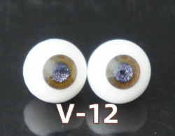 V-12 BJD Glass Eyes Round Eyes With Handle