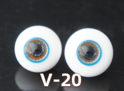 V-20 BJD Glass Eyes Round Eyes With Handle