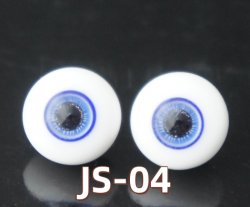 JS-04 BJD Glass Eyes Hand Made Doll Eyeballs Round Eyes With Handle