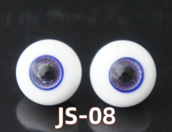 JS-08 BJD Glass Eyes Hand Made Doll Eyeballs Round Eyes With Handle