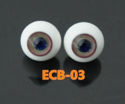 ECB-03 BJD Glass Eyes Hand Made Doll Eyeballs Round Eyes With Handle
