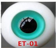 ET-01 BJD Glass Eyes Hand Made Doll Eyeballs Round Eyes With Handle