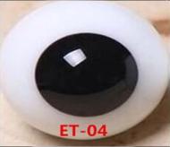 ET-04 BJD Glass Eyes Hand Made Doll Eyeballs Round Eyes With Handle