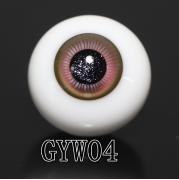 GYW-04 BJD Glass Eyes Hand Made Doll Eyeballs Round Eyes With Handle