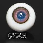 GYW-05 BJD Glass Eyes Hand Made Doll Eyeballs Round Eyes With Handle