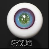 GYW-06 BJD Glass Eyes Hand Made Doll Eyeballs Round Eyes With Handle