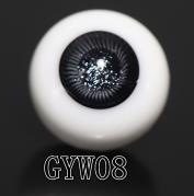 GYW-08 BJD Glass Eyes Hand Made Doll Eyeballs Round Eyes With Handle