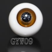 GYW-09 BJD Glass Eyes Hand Made Doll Eyeballs Round Eyes With Handle