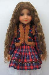 Newly Soft Material Curly BJD Synthetic Mohair Doll Wig JD862