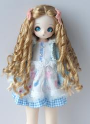 Newly Material Pretty Curly BJD Synthetic Mohair Doll Wig JD871