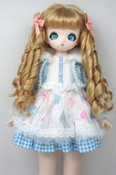 Newly Material Pretty Curly BJD Synthetic Mohair Doll Wig JD869